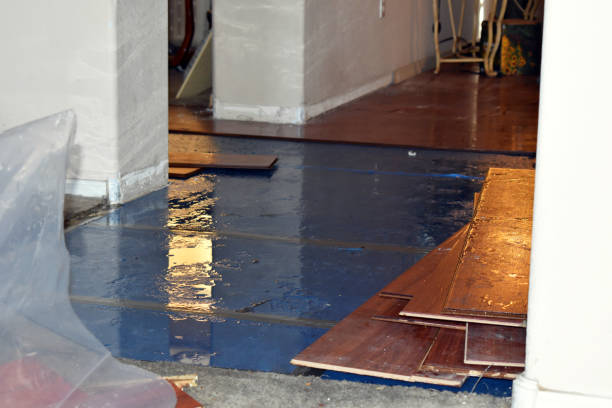 Professional Water Damage Restoration technician working in Rawson, OH